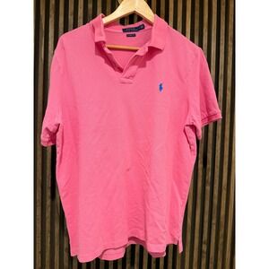 Polo Ralph Lauren Mens Classic Fit‎ Pink Polo Shirt